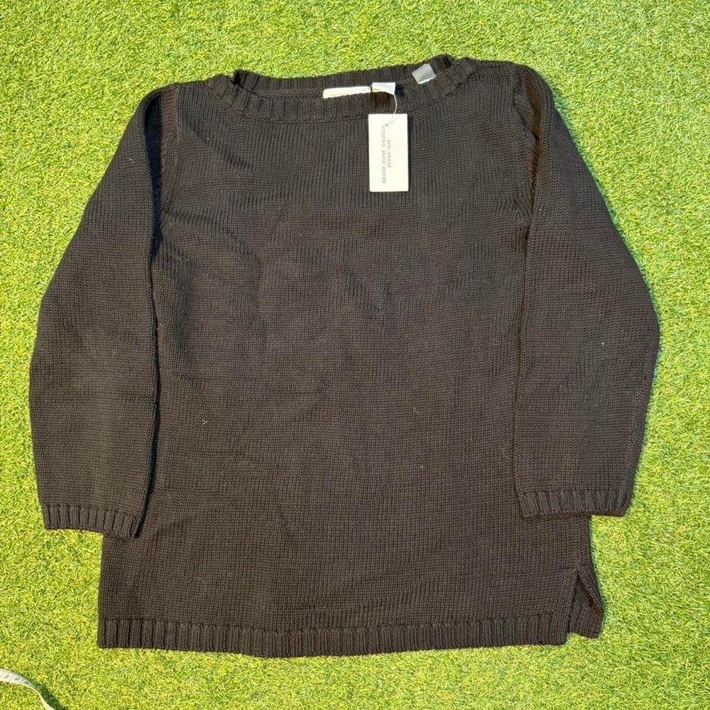 Jeanne Pierre Black Knit Sweater (Women's Small)